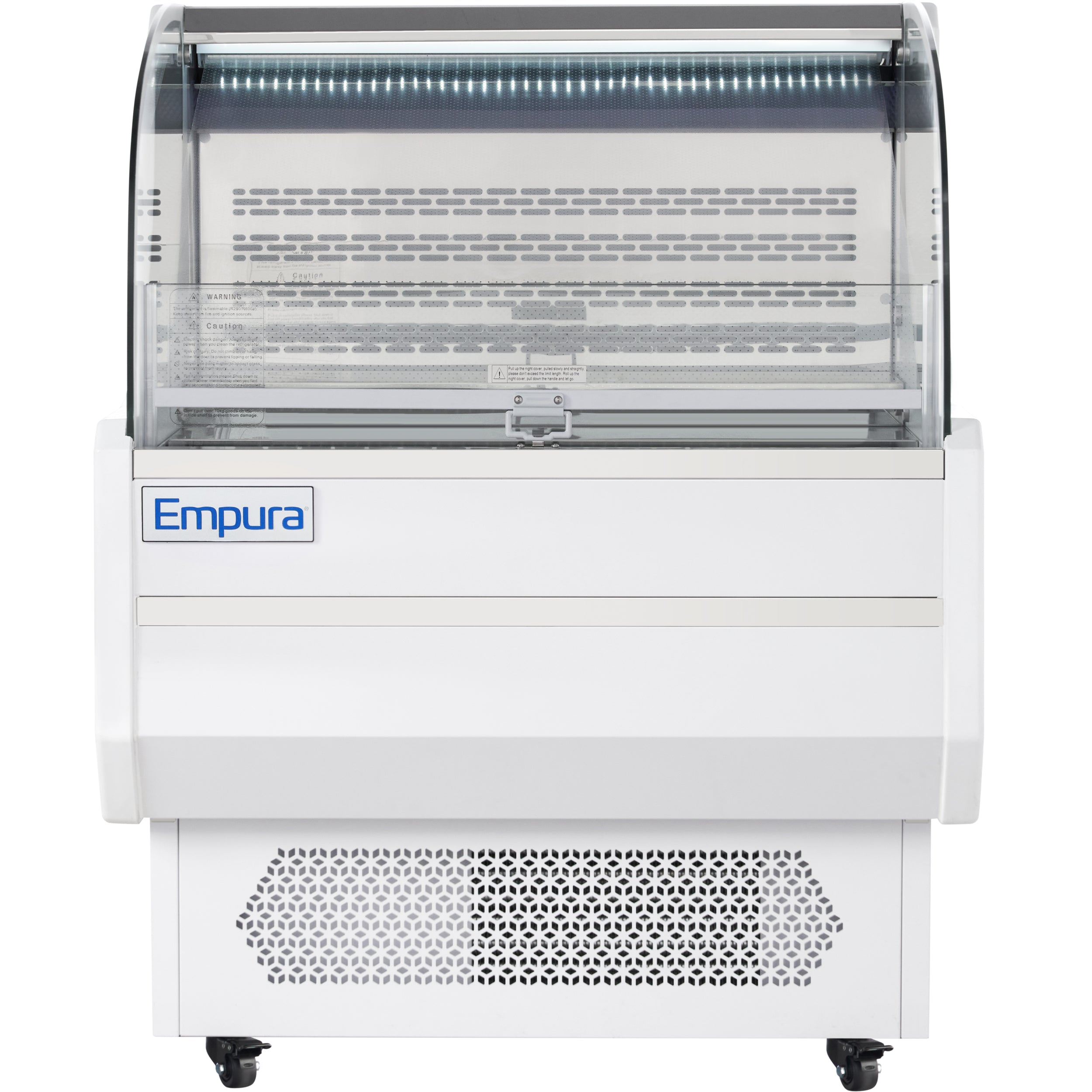 36" White Commercial Open Refrigerated Display - 7.5 cu ft