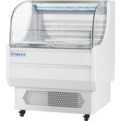 36" White Commercial Open Refrigerated Display - 7.5 cu ft