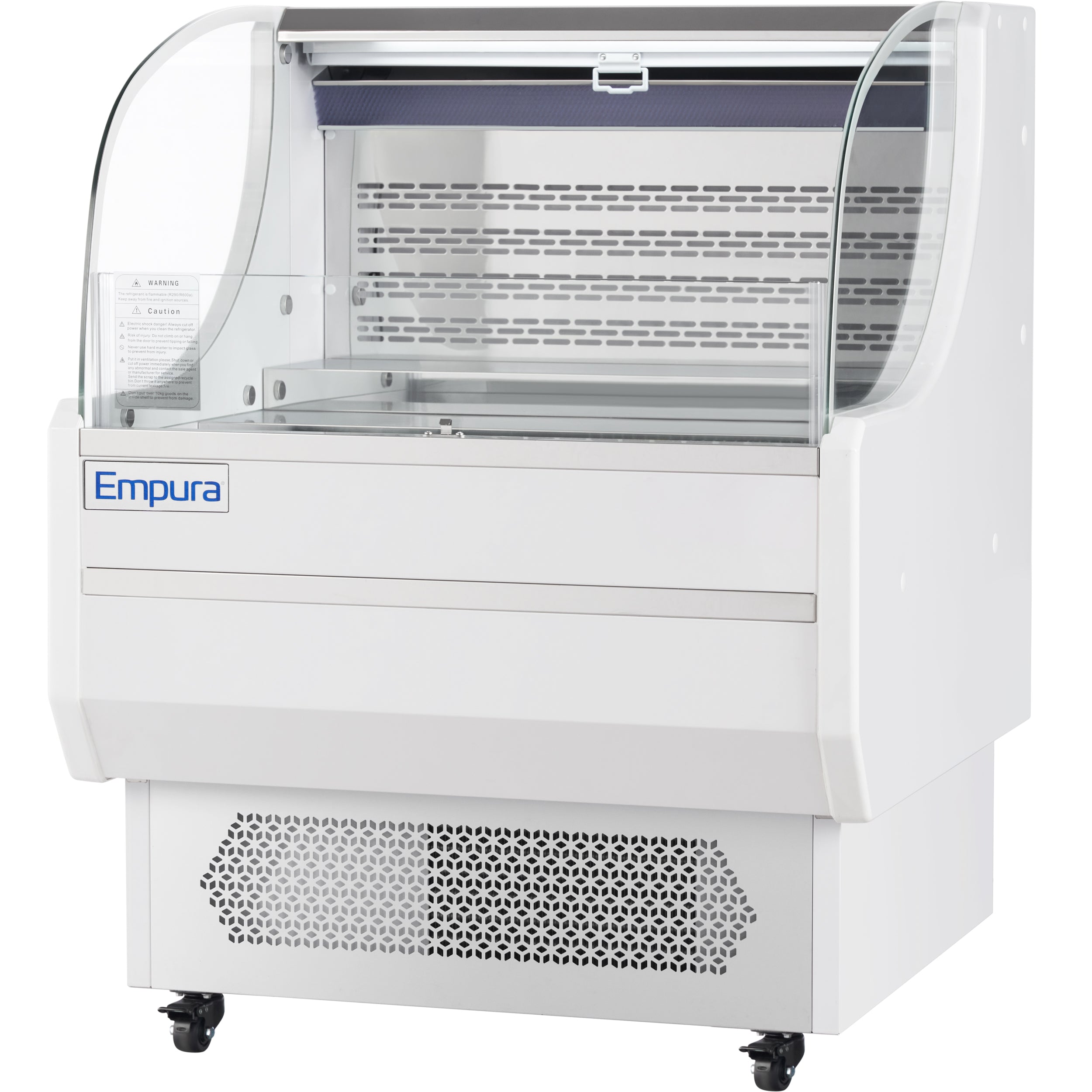 36" White Commercial Open Refrigerated Display - 7.5 cu ft