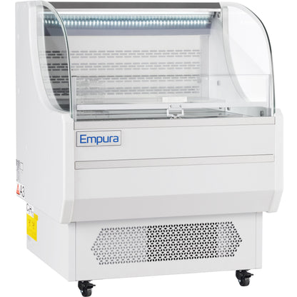 36" White Commercial Open Refrigerated Display - 7.5 cu ft