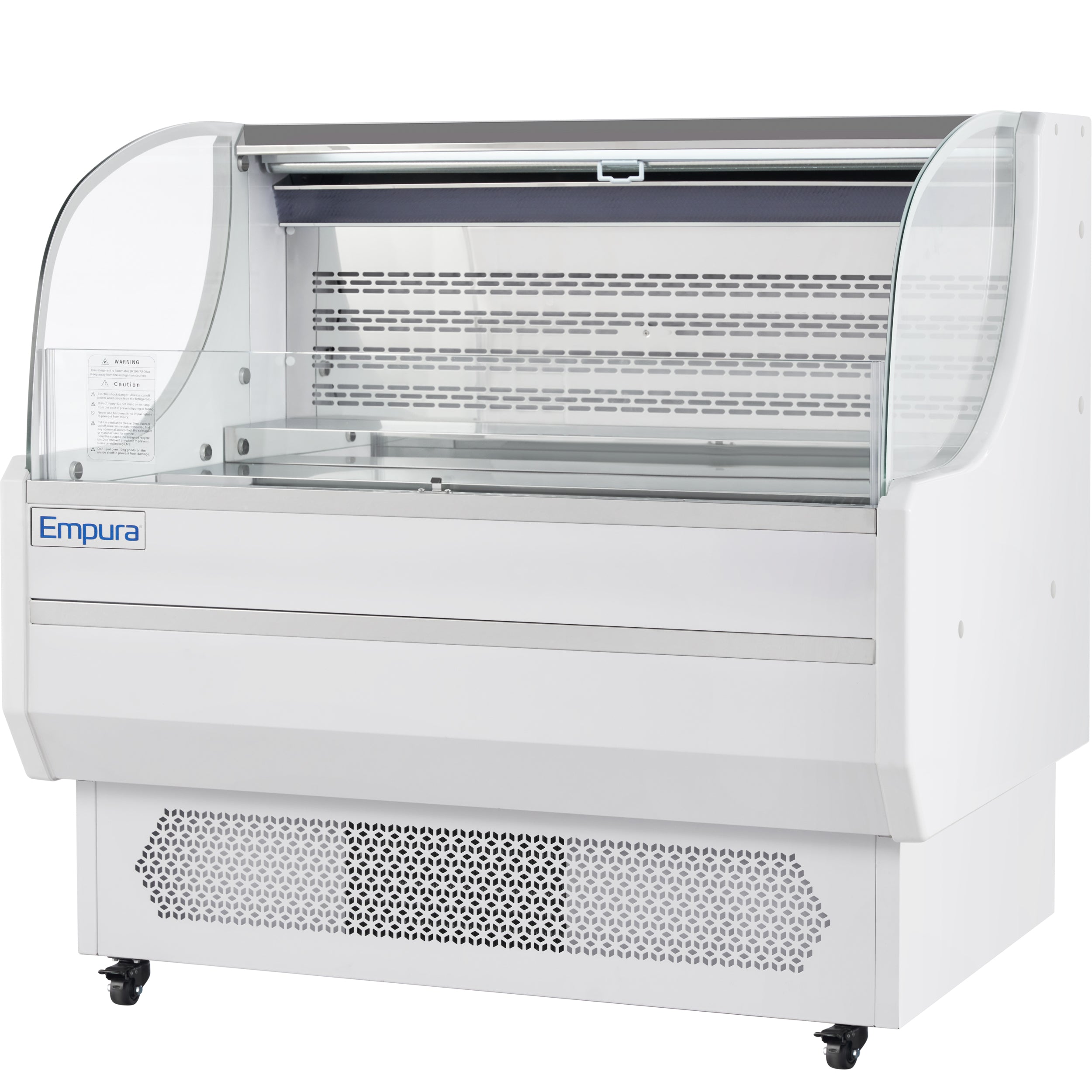 47" White Commercial Open Refrigerated Display - 10.3 cu ft