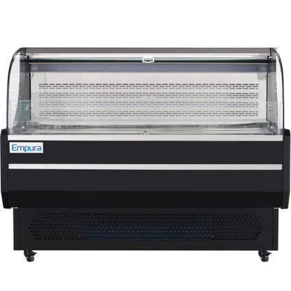 59" Black Commercial Open Refrigerated Display - 13.1 cu ft