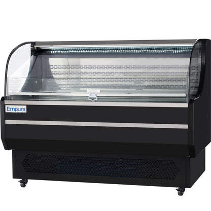 59" Black Commercial Open Refrigerated Display - 13.1 cu ft