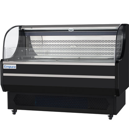 59" Black Commercial Open Refrigerated Display - 13.1 cu ft