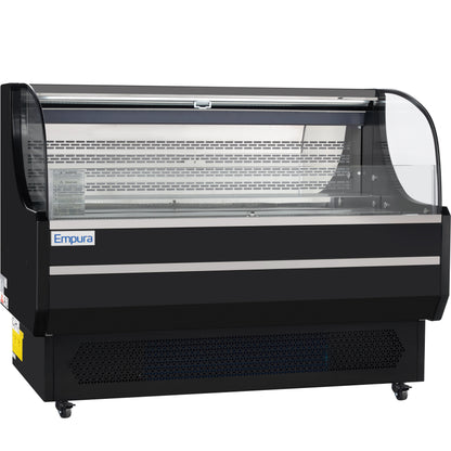 59" Black Commercial Open Refrigerated Display - 13.1 cu ft