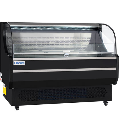 59" Black Commercial Open Refrigerated Display - 13.1 cu ft
