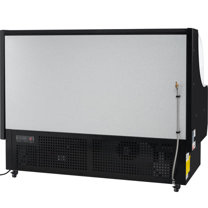 59" Black Commercial Open Refrigerated Display - 13.1 cu ft
