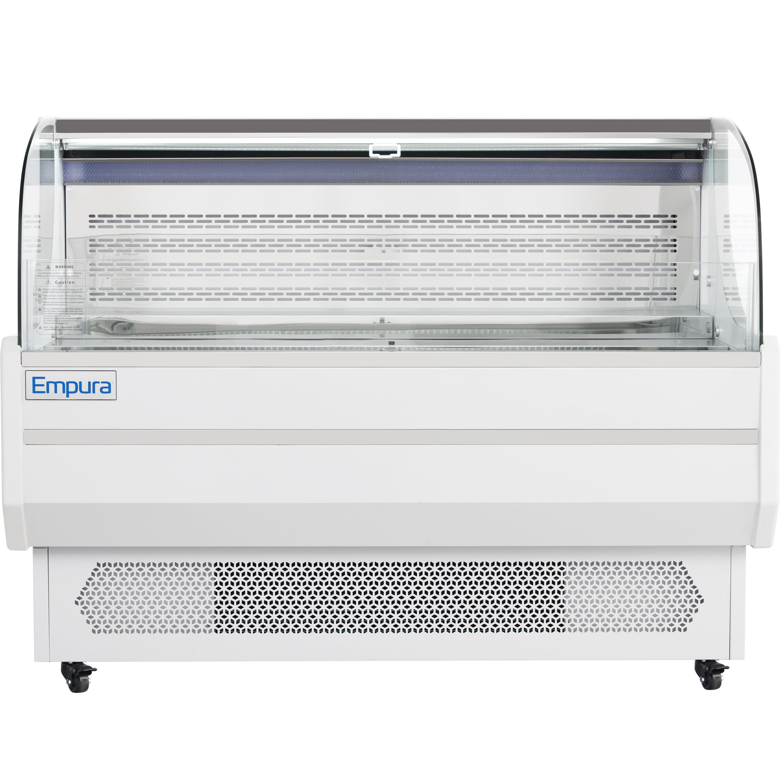 59" White Commercial Open Refrigerated Display - 13.1 cu ft