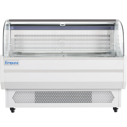59" White Commercial Open Refrigerated Display - 13.1 cu ft