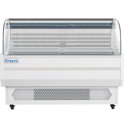 59" White Commercial Open Refrigerated Display - 13.1 cu ft