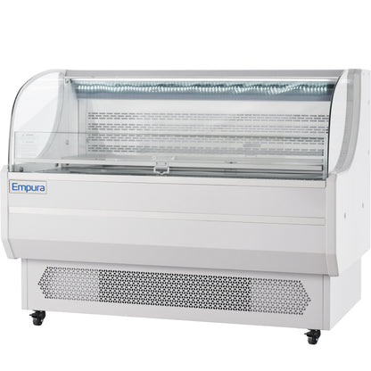59" White Commercial Open Refrigerated Display - 13.1 cu ft