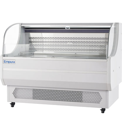 59" White Commercial Open Refrigerated Display - 13.1 cu ft