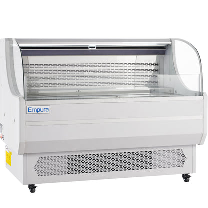59" White Commercial Open Refrigerated Display - 13.1 cu ft