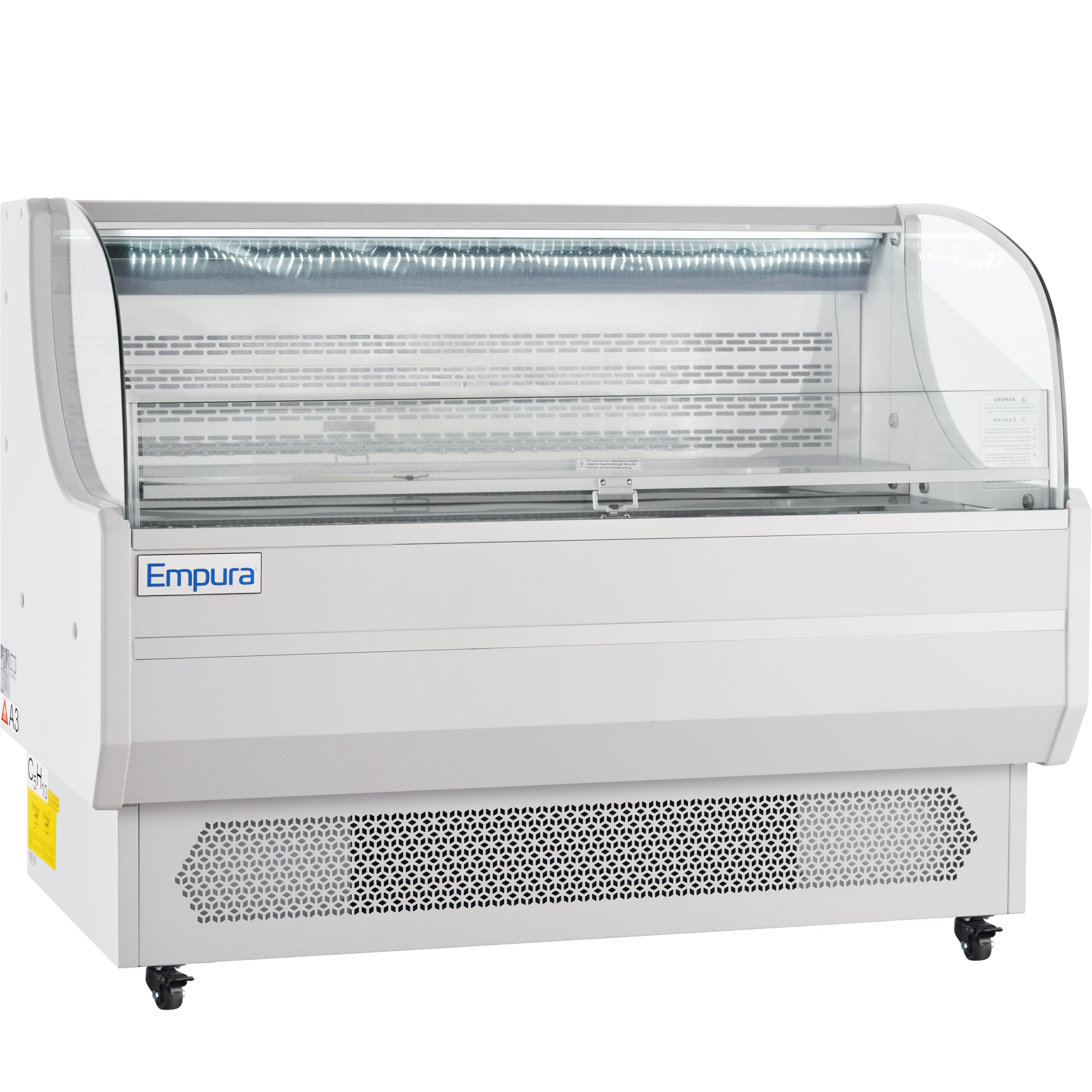 59" White Commercial Open Refrigerated Display - 13.1 cu ft