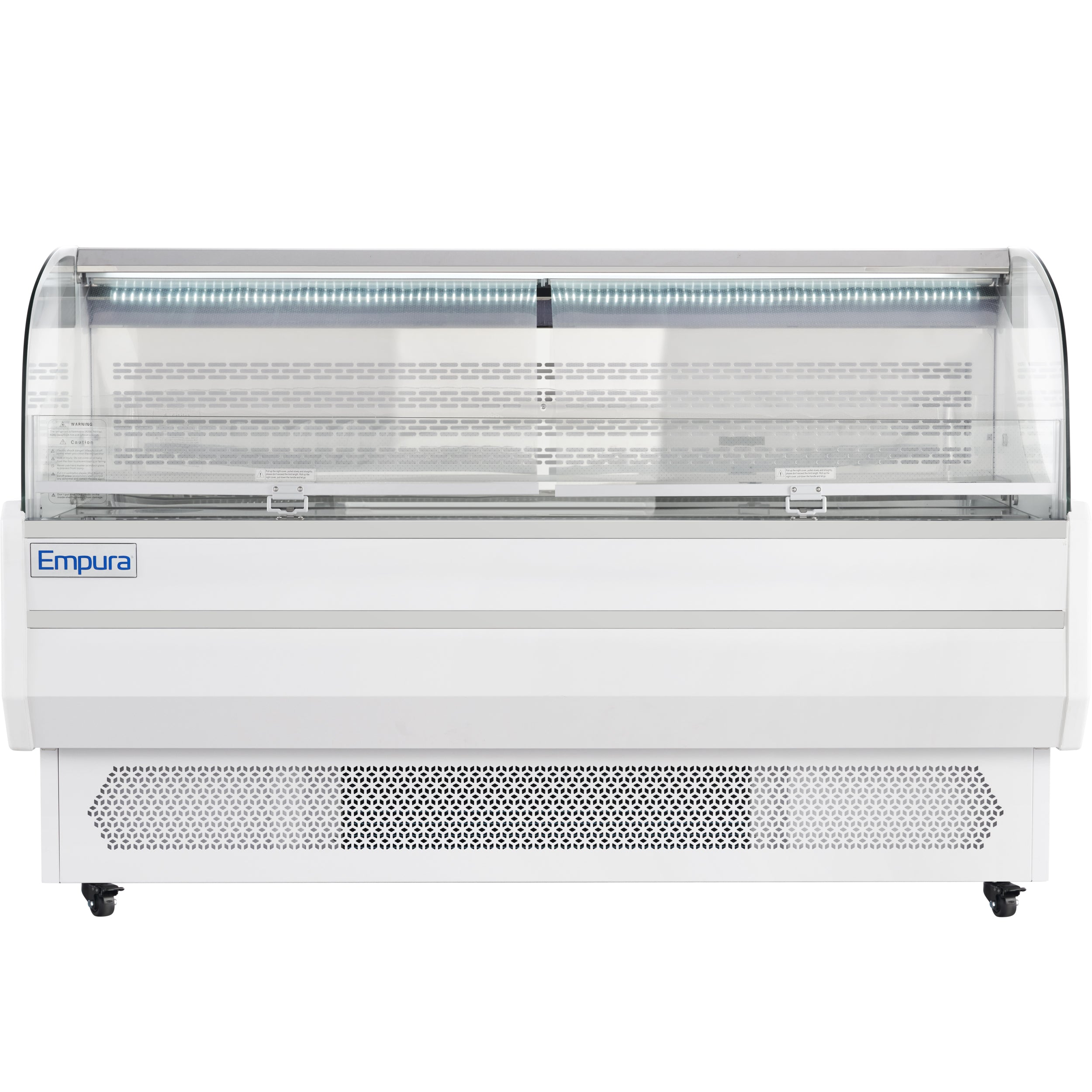 71" White Commercial Open Refrigerated Display - 15.9 cu ft