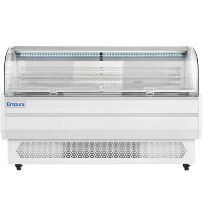 71" White Commercial Open Refrigerated Display - 15.9 cu ft
