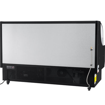 71" Black Commercial Open Refrigerated Display - 15.9 cu ft