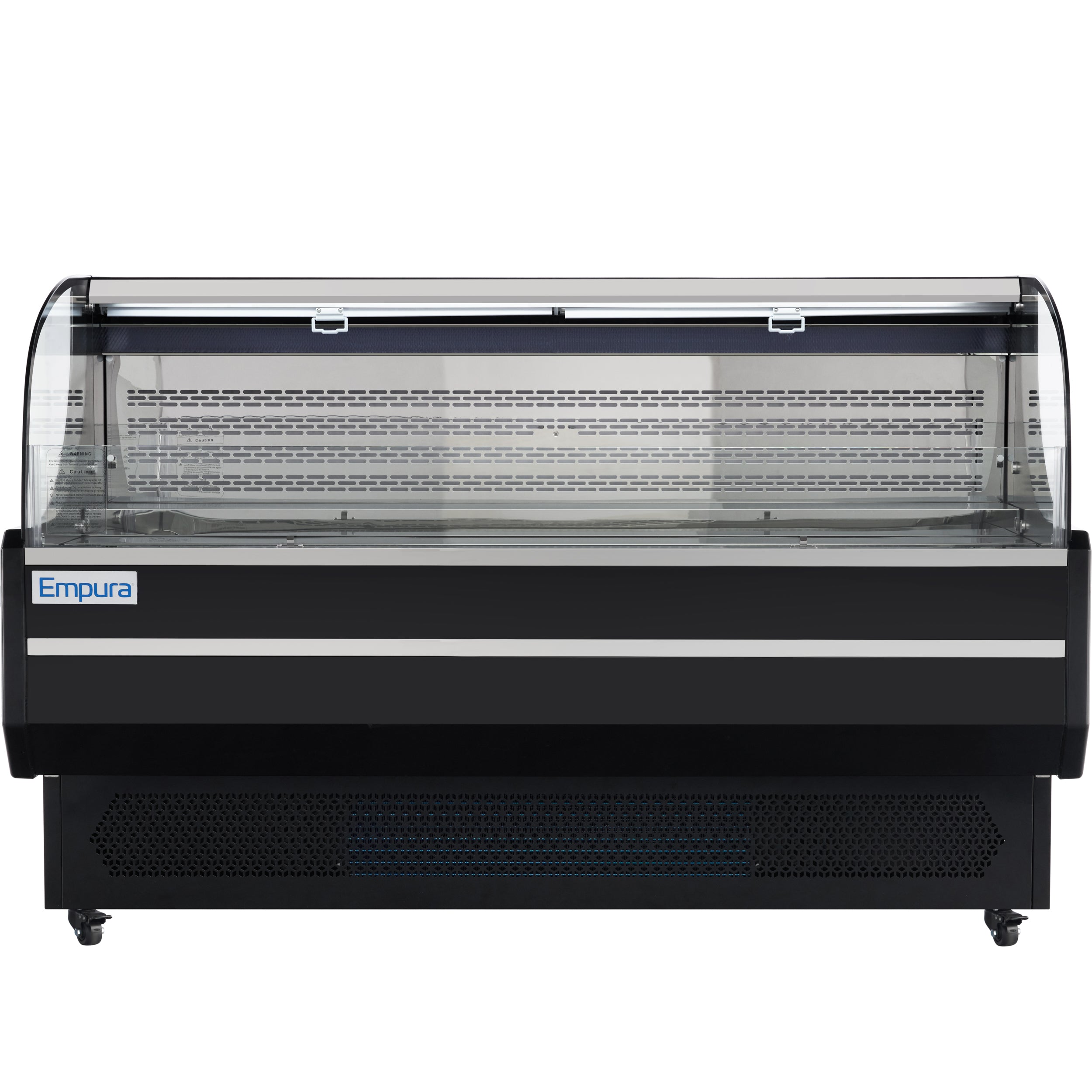 71" Black Commercial Open Refrigerated Display - 15.9 cu ft