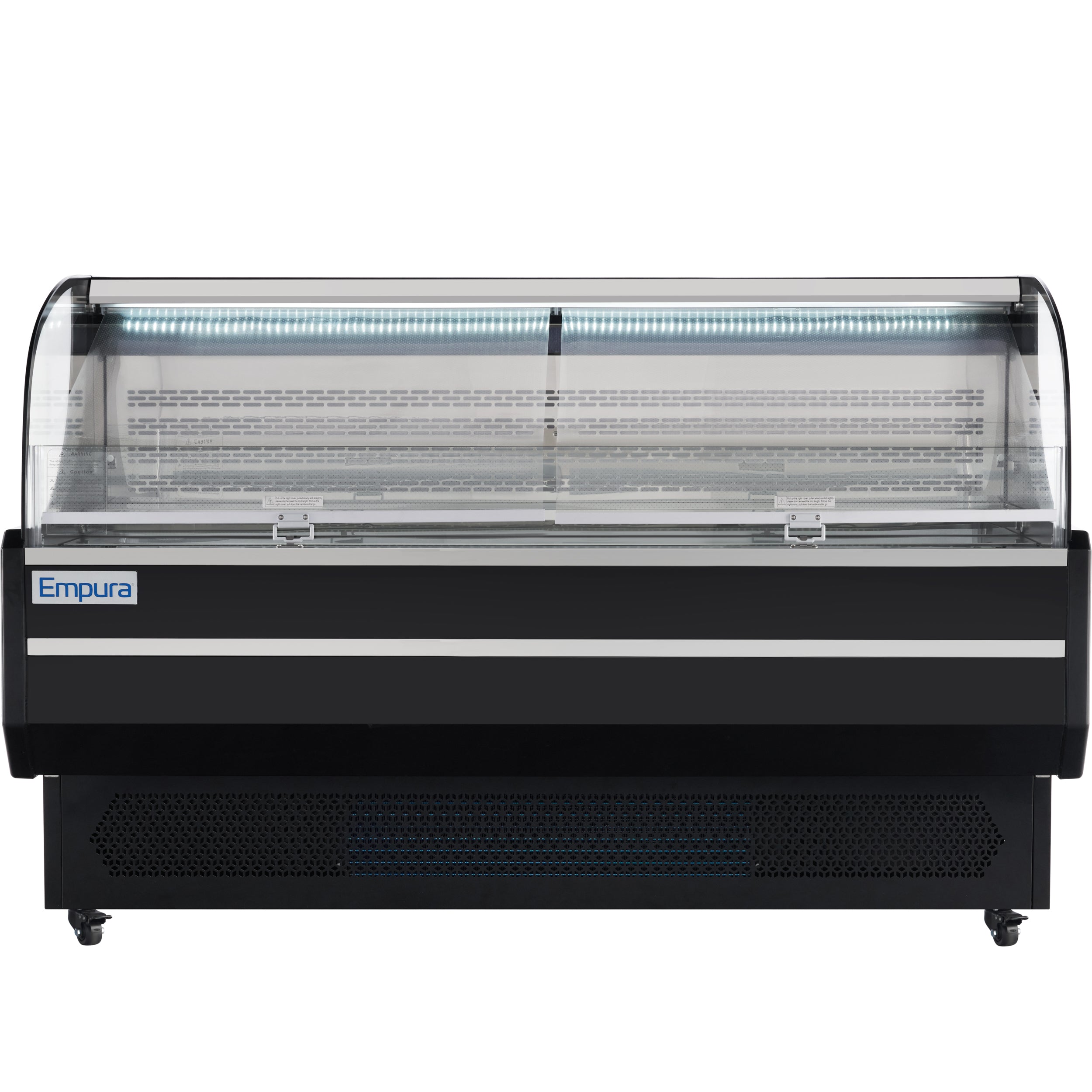 71" Black Commercial Open Refrigerated Display - 15.9 cu ft