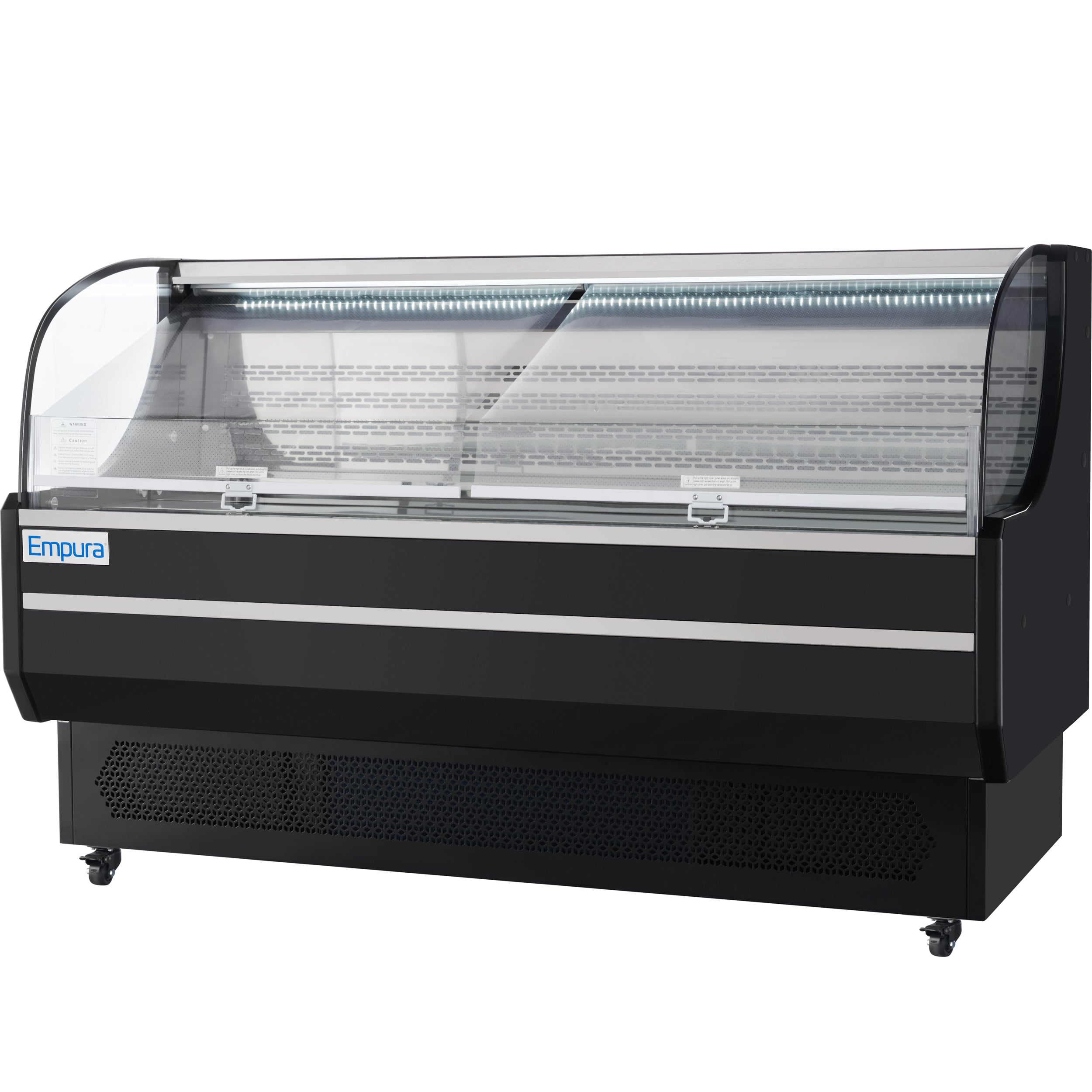71" Black Commercial Open Refrigerated Display - 15.9 cu ft