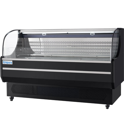71" Black Commercial Open Refrigerated Display - 15.9 cu ft