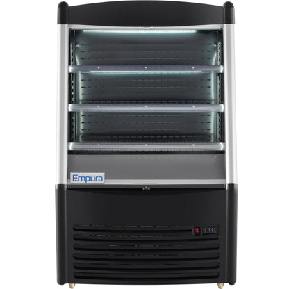 36" Black Commercial Open Refrigerated Display - 11.3 cu ft