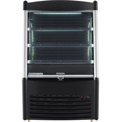 36" Black Commercial Open Refrigerated Display - 11.3 cu ft