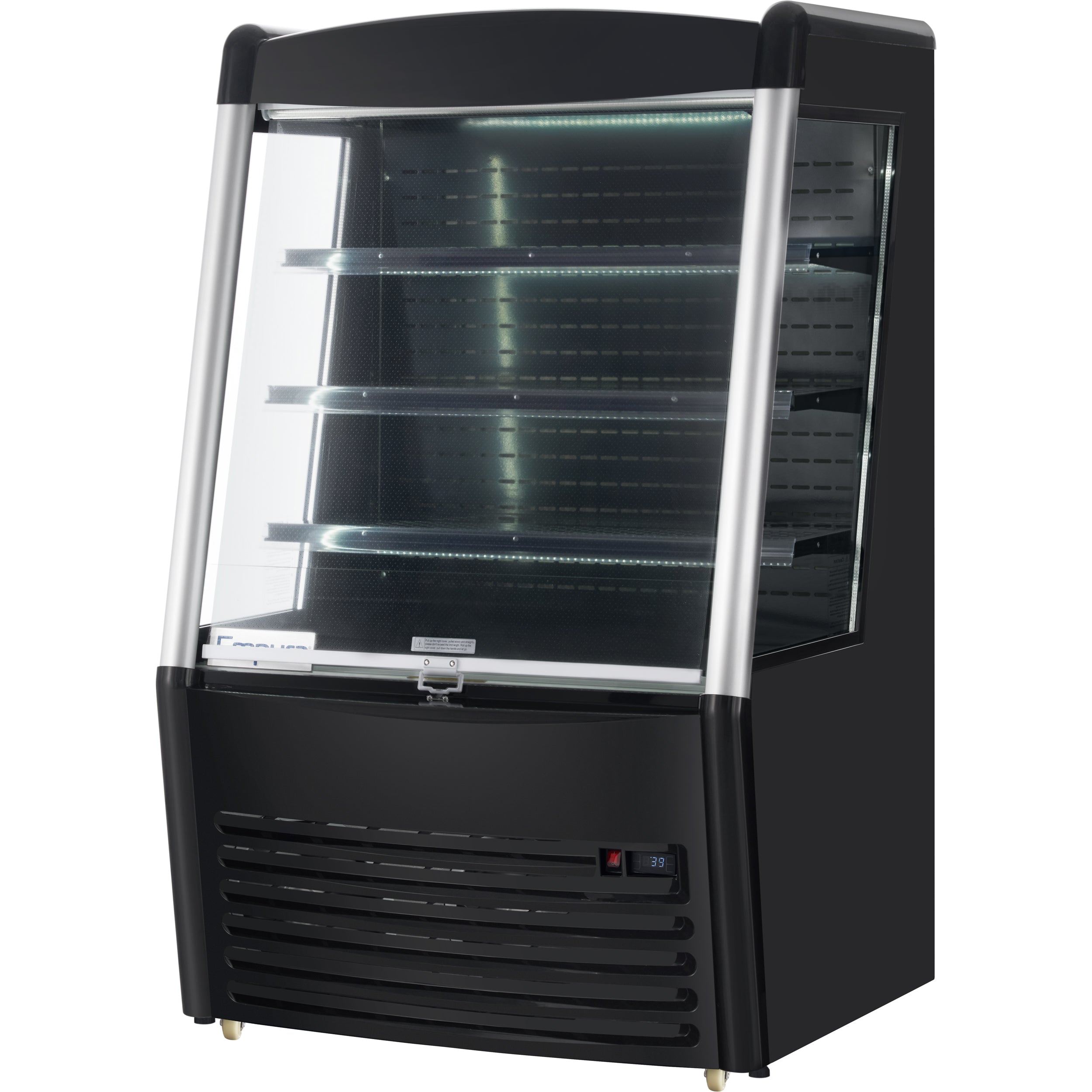 36" Black Commercial Open Refrigerated Display - 11.3 cu ft