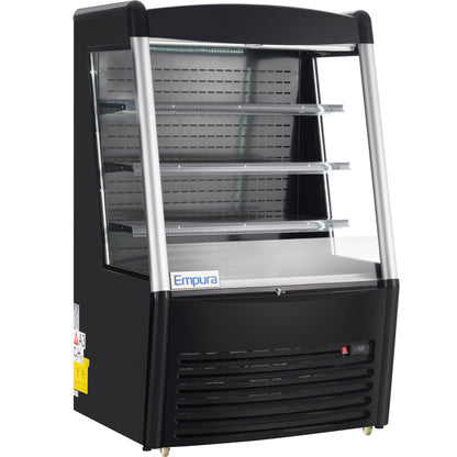 36" Black Commercial Open Refrigerated Display - 11.3 cu ft