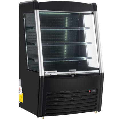 36" Black Commercial Open Refrigerated Display - 11.3 cu ft