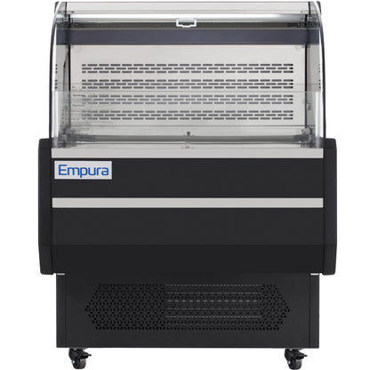 36" Black Commercial Open Refrigerated Display - 7.5 cu ft