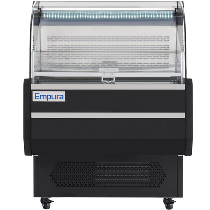 36" Black Commercial Open Refrigerated Display - 7.5 cu ft