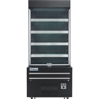 29" Black Commercial Open Refrigerated Display - 17.6 cu ft