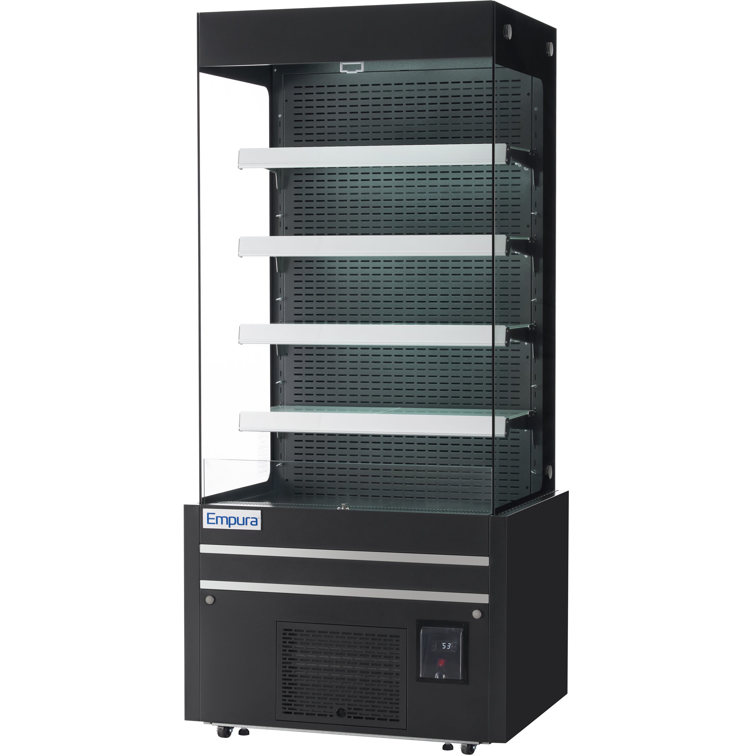 29" Black Commercial Open Refrigerated Display - 17.6 cu ft