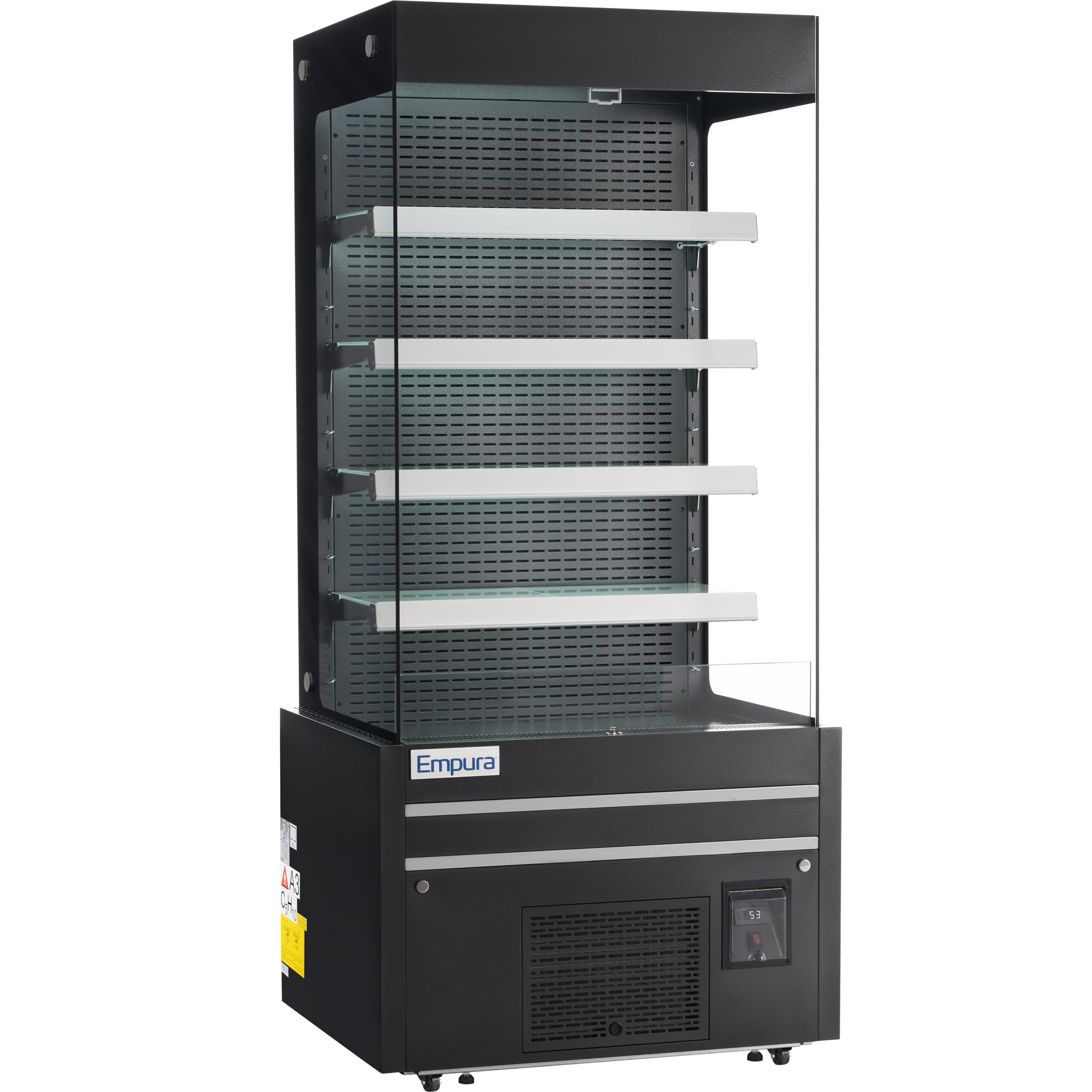 29" Black Commercial Open Refrigerated Display - 17.6 cu ft