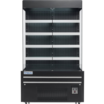 48" Black Commercial Open Refrigerated Display - 26.8 cu ft