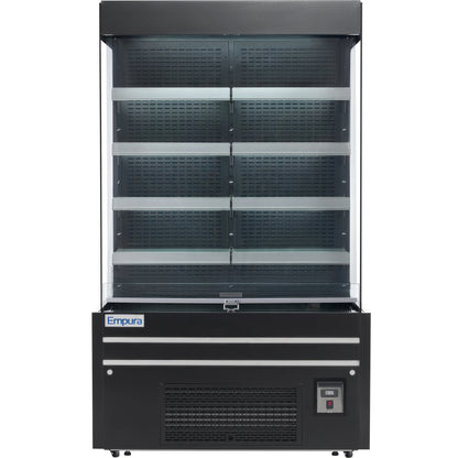 48" Black Commercial Open Refrigerated Display - 26.8 cu ft