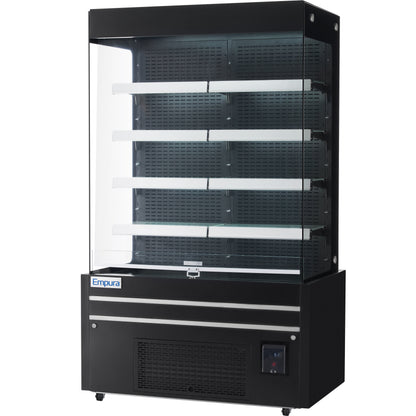 48" Black Commercial Open Refrigerated Display - 26.8 cu ft