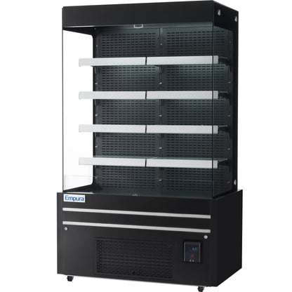 48" Black Commercial Open Refrigerated Display - 26.8 cu ft