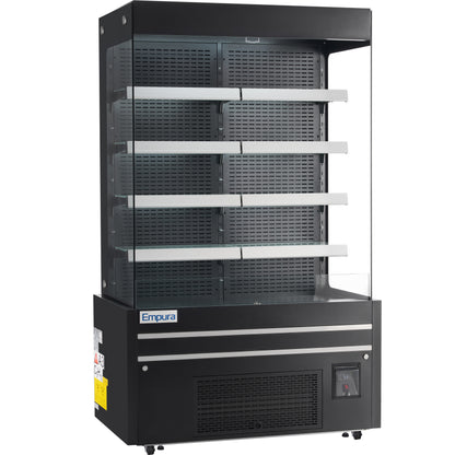 48" Black Commercial Open Refrigerated Display - 26.8 cu ft