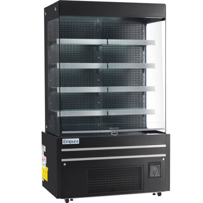 48" Black Commercial Open Refrigerated Display - 26.8 cu ft