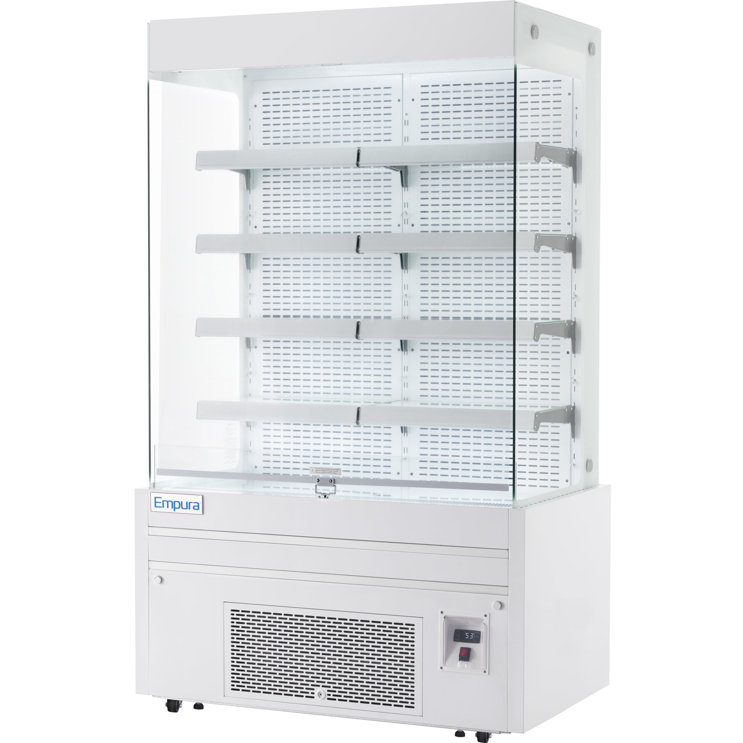 48" White Commercial Open Refrigerated Display - 26.8 cu ft