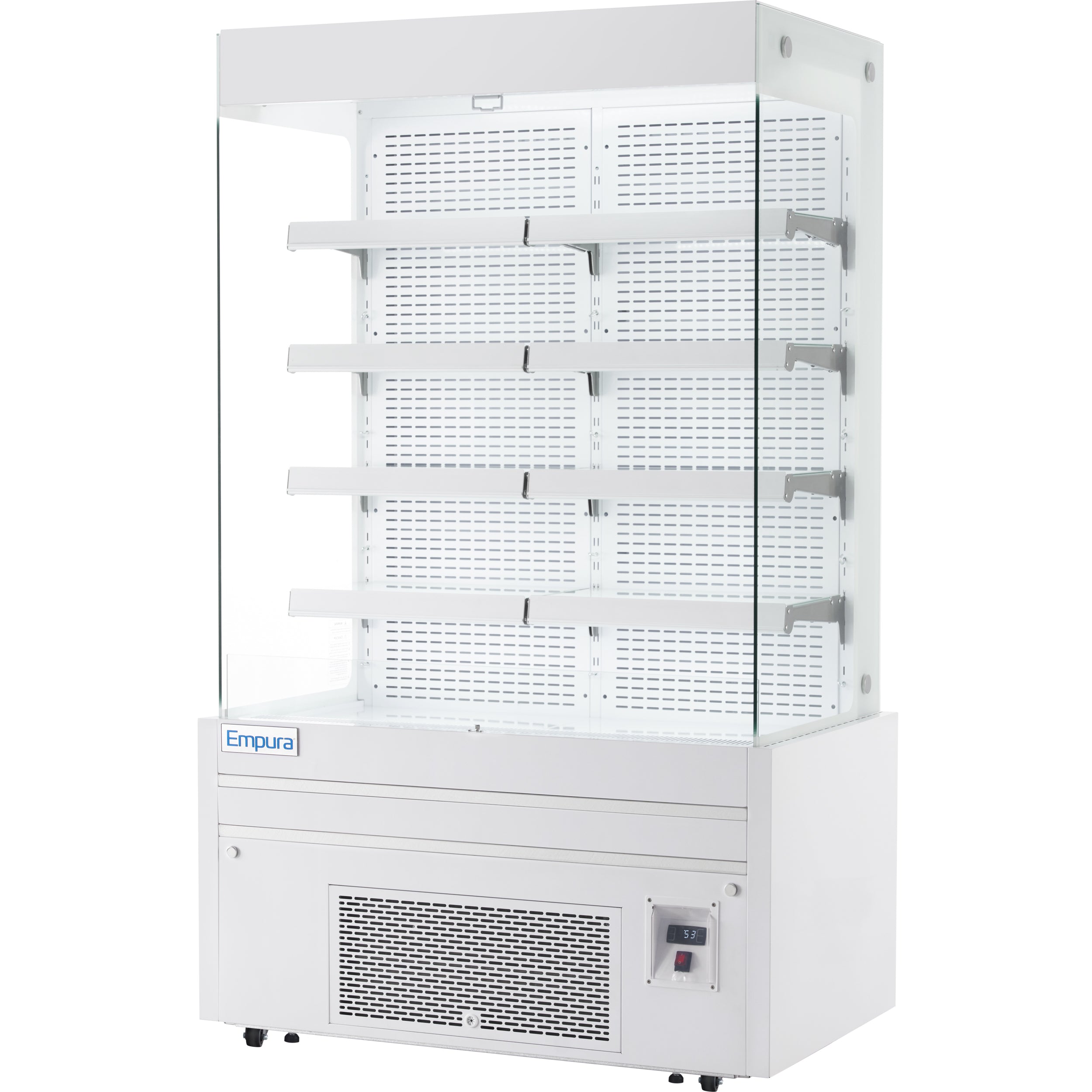 48" White Commercial Open Refrigerated Display - 26.8 cu ft