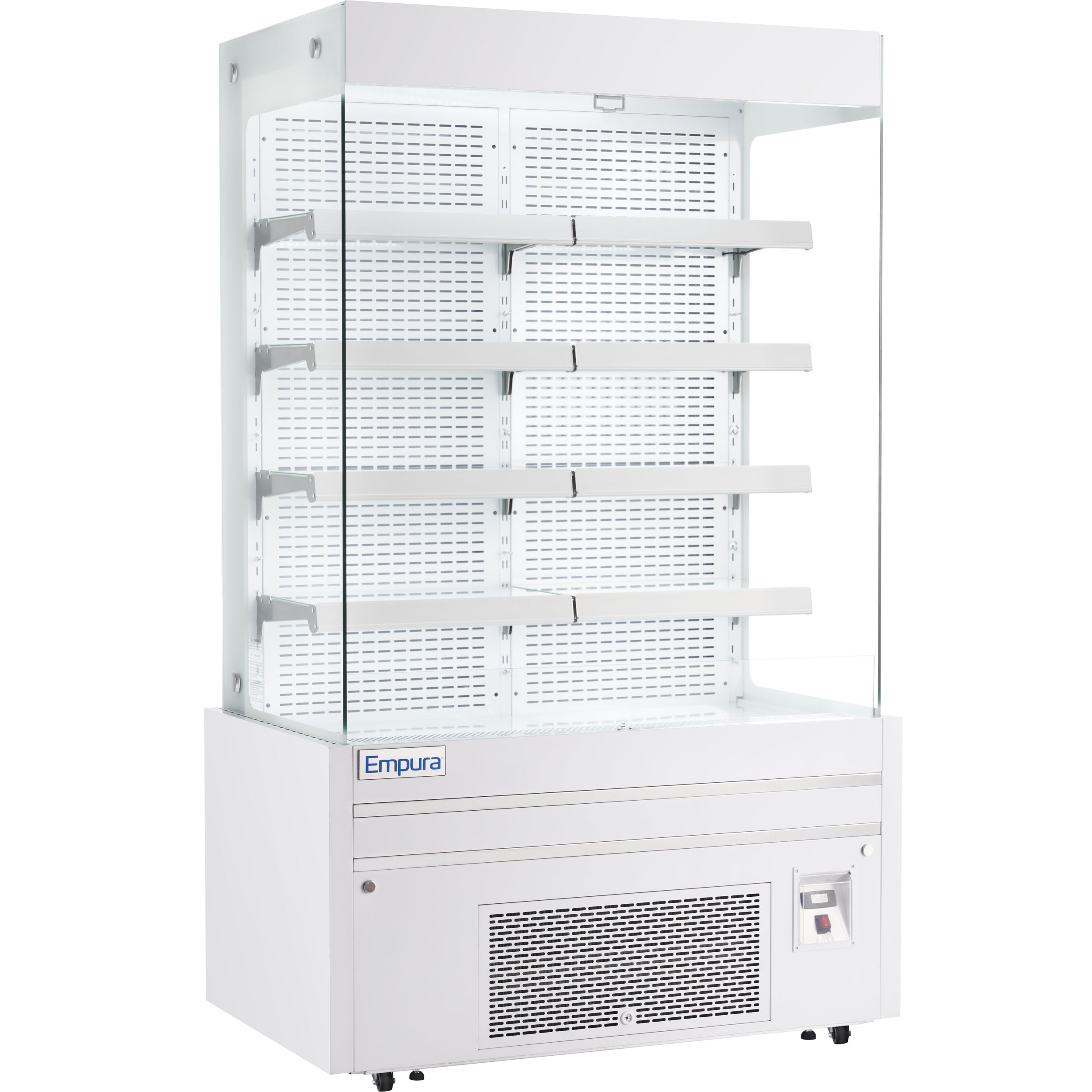 48" White Commercial Open Refrigerated Display - 26.8 cu ft