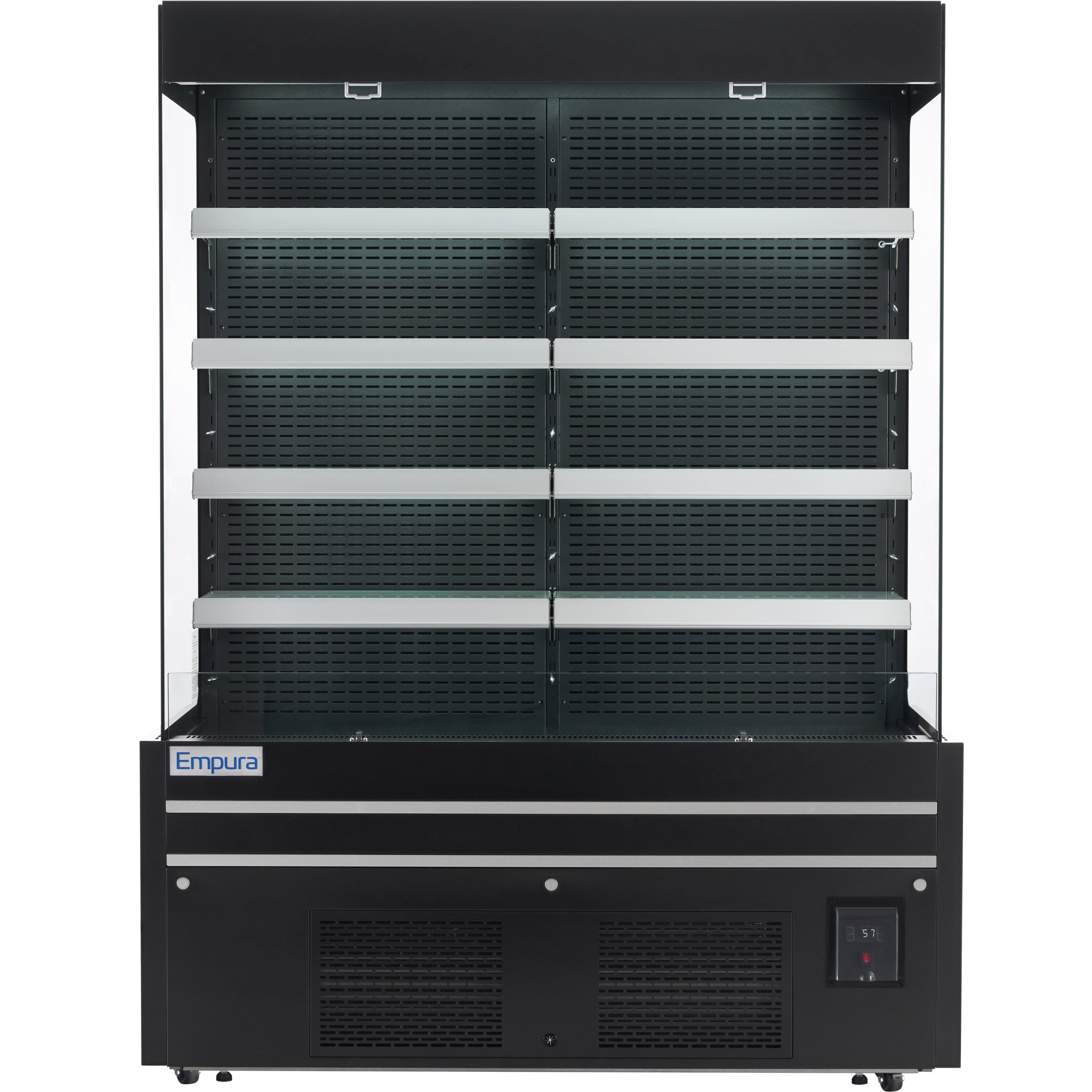 60" Black Commercial Open Refrigerated Display - 33.9 cu ft