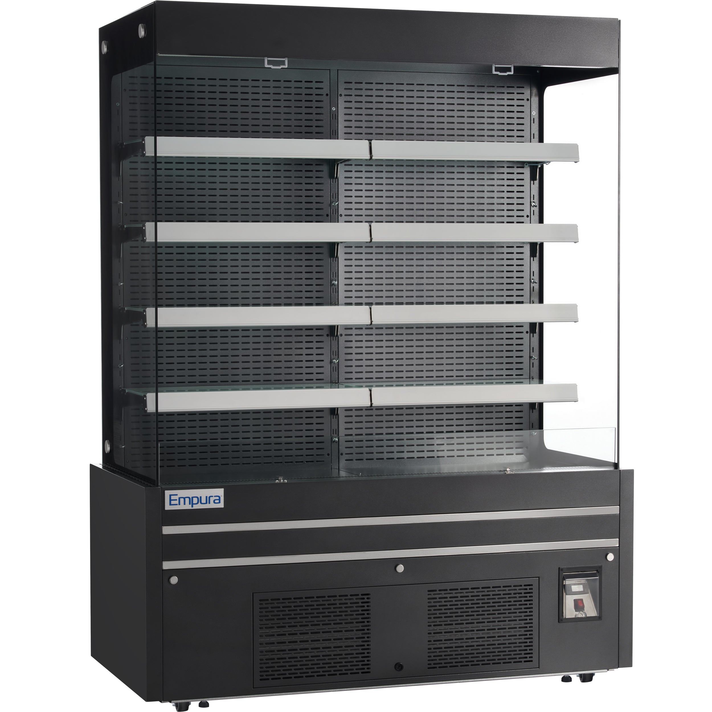 60" Black Commercial Open Refrigerated Display - 33.9 cu ft