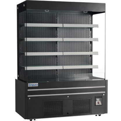 60" Black Commercial Open Refrigerated Display - 33.9 cu ft