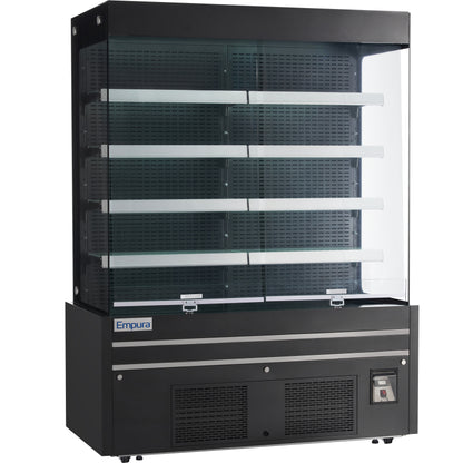 60" Black Commercial Open Refrigerated Display - 33.9 cu ft