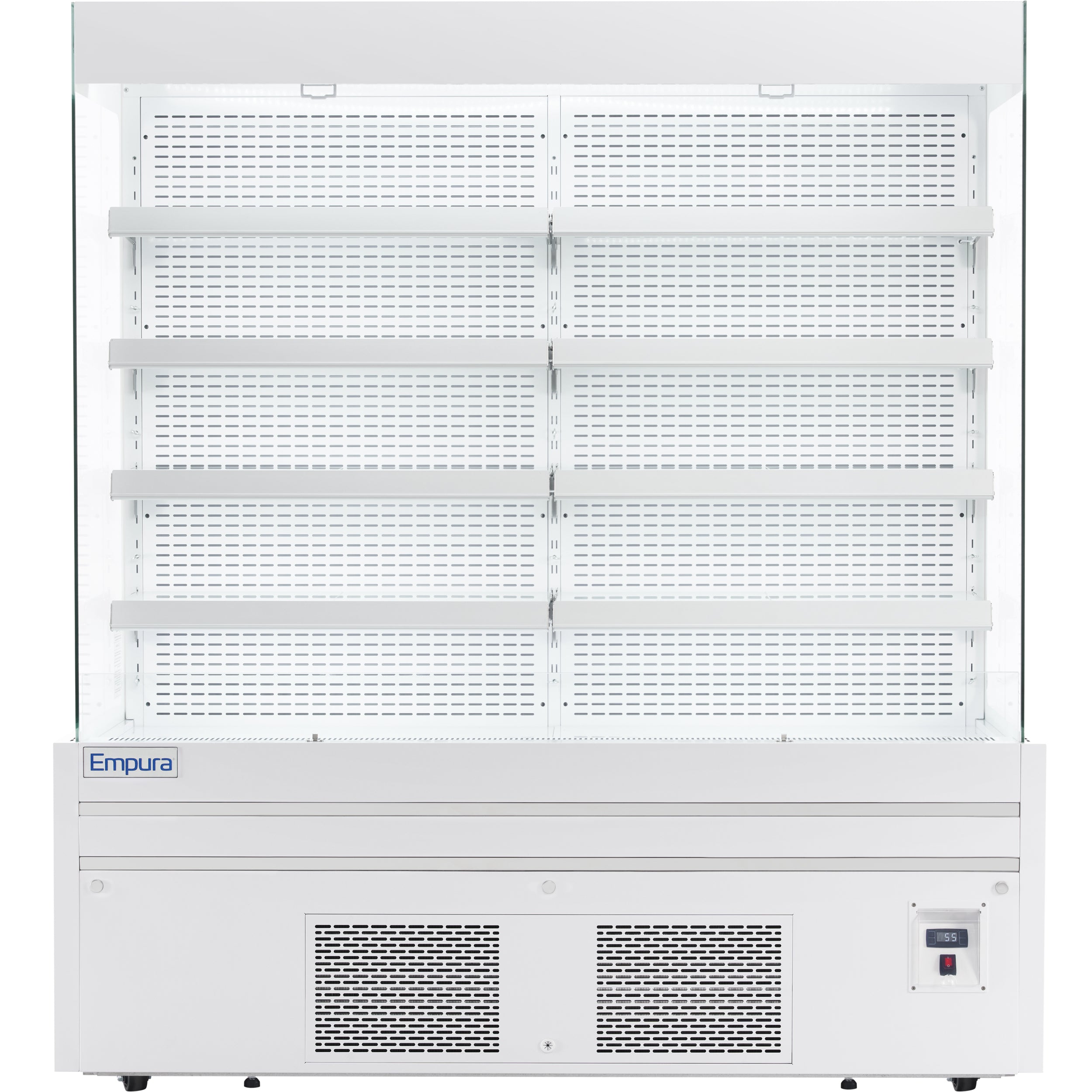 72" White Commercial Open Refrigerated Display - 40.9 cu ft