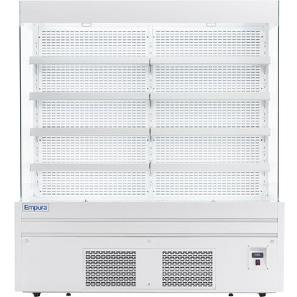 72" White Commercial Open Refrigerated Display - 40.9 cu ft